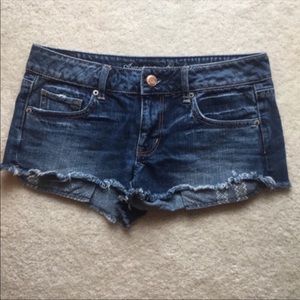 American Eagle cut off distressed jean short